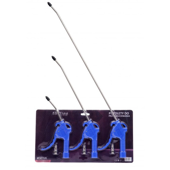 PISTOLETY DO PRZEDMUCHU 3szt. 10,30,50 cm - KD2101