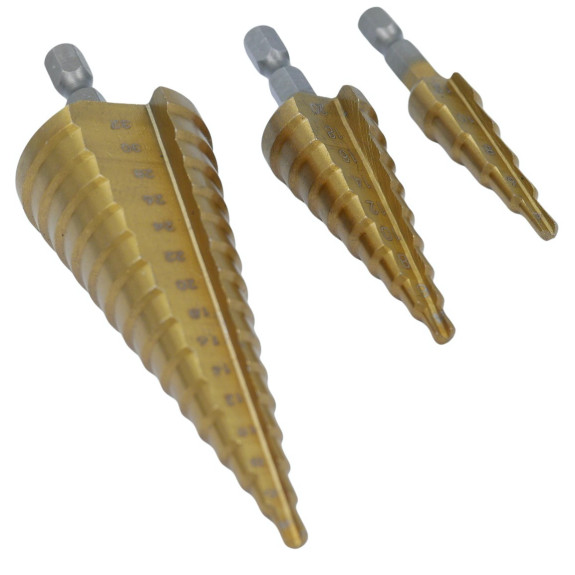 WIERTŁA STOŻKOWE 3 SZT. 4-32mm - S0322/H