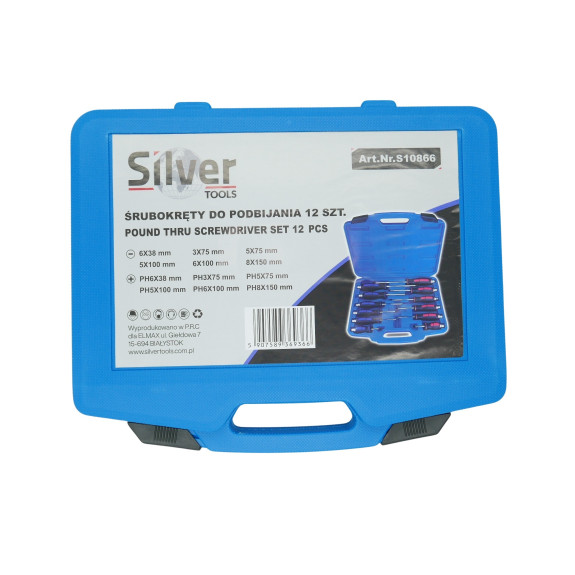 ŚRUBOKRĘTY PODBIJAKI - 12 SZTUK - S10866