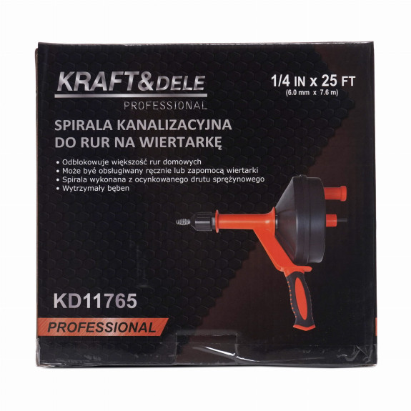 SPIRALA DO RUR KANALIZACJI NA WIERTARKĘ - KD11765