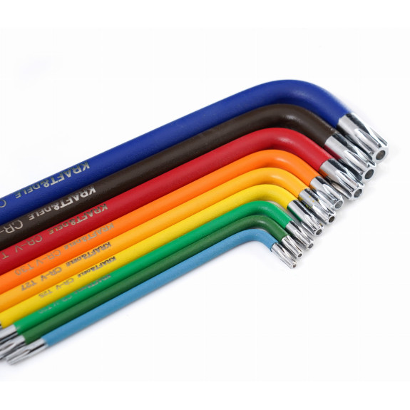 IMBUSY TORX KOLOROWE - ZESTAW 9 EL. - KD11930